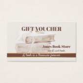 Tweede hand en Gebruikte Sjabloon van de Gift Vouc Visitekaartjes (Voorkant)