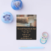 Tweede hand verkoop boek flyer (Enkel)