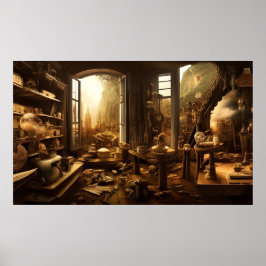 Tweede handwinkel, 19e eeuw poster