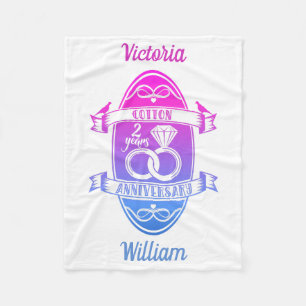 Tweede herdenkingsdag traditionele katoen fleece deken