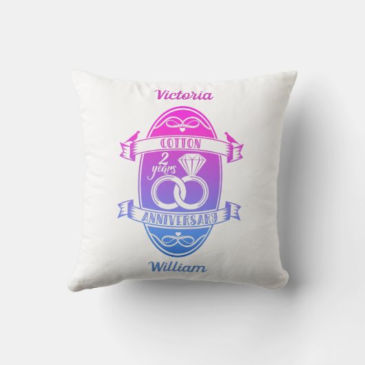 Tweede herdenkingsdag traditionele katoen kussen (Achterkant)