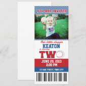 Tweede honkbal kaart (Voorkant / Achterkant)