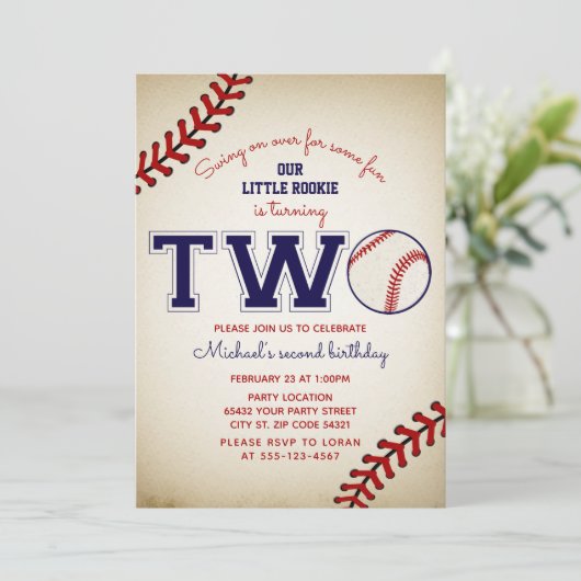 Tweede honkbal kaart (Staand voorkant)