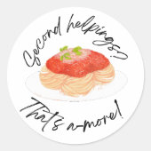 Tweede hulp ronde sticker (Voorkant)