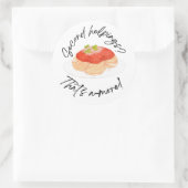 Tweede hulp ronde sticker (Tas)