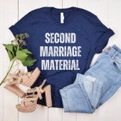 Tweede huwelijksmateriaal, grappige scheiding, sin t-shirt