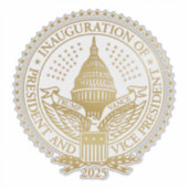 Tweede inauguratie van President Donald Trump Sticker (Voorkant)