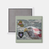 Tweede infanteriediv Irak Combat Veteran Magneet (Voorkant / Achterkant)
