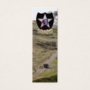 Tweede Infanteriedivisie Irak oorlogsbookmarkers Mini Visitekaartjes