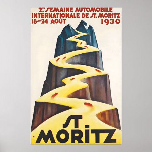 Tweede Internationale Automobil Show 1930 St Poster (Voorkant)