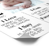 Tweede jaar babymijlpaal 2e verjaardag Foto Poster (Hoek)