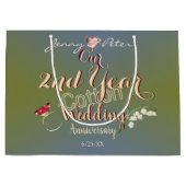 Tweede jaar Jubileum katoenweddenschap Grote Gift  Groot Cadeauzakje (Voorkant)