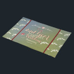 Tweede jaar Jubileum kleding voor katoenbruiloft Placemat<br><div class="desc">Voor een leuk  lettertype op je tweede trouwdag dat mooi zal overvloeien met je thuisdecor. Ik ben beschikbaar voor elke aanpassing die je maar wilt,  maar ik zal het meteen zeggen.</div>