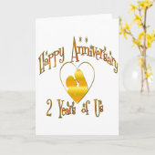 Tweede Jubileum Kaart (Gele Bloem)