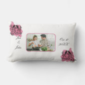 Tweede Jubileum Lovebirds met foto Buitenkussen (Voorkant)