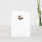 Tweede Jubileum met katoenplant Kaart (Achterkant)