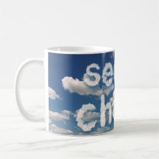 Tweede Kans Blue Sky White Cloud Nieuwe Partner Koffiemok