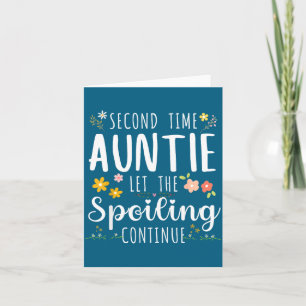 Tweede Keer Tante Liet Verwennen Illustratie Kaart