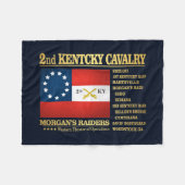 Tweede Kentucky Cavalry (BA2) Fleece Deken (Voorkant (Horizontaal))