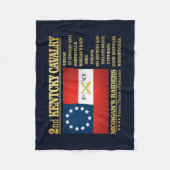 Tweede Kentucky Cavalry (BA2) Fleece Deken (Voorkant)