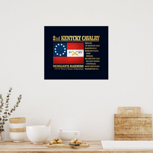 Tweede Kentucky Cavalry (BA2) Poster (Keuken)