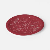 Tweede kerstdag 7-inch papieren Borden Bordje (Gekanteld)