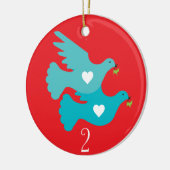 Tweede kerstdag keramisch ornament (Links)