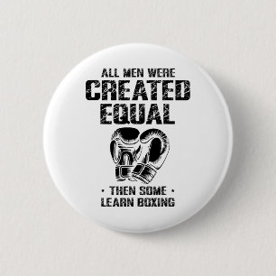 Tweede Kerstdag Liefde Bokstrainingscoach Vechters Ronde Button 5,7 Cm