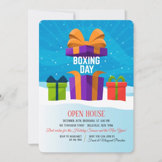 Tweede Kerstdag Uitnodiging (Voorkant)
