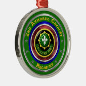 Tweede kerstkerst met pantserde kerst metalen ornament (Rechts)