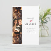 Tweede kindgeboorte aankondiging Meer de Merrier (Staand voorkant)