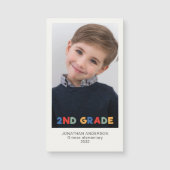 Tweede klas aandenken fotomagneet (Voorkant)