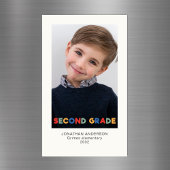 Tweede klas aandenken fotomagneet