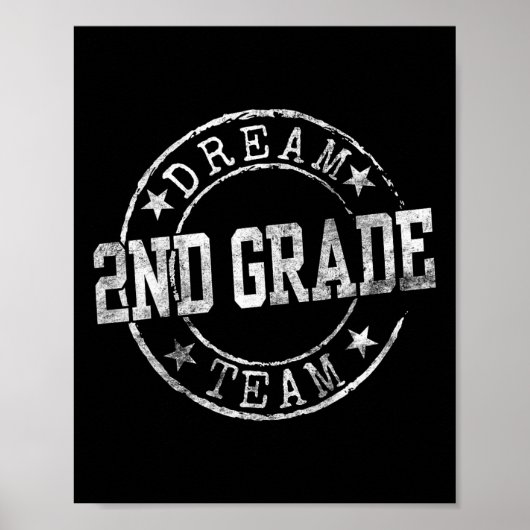 Tweede klas droomteam eerste dag van de 2e klas th poster (Voorkant)