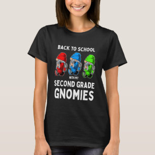 Tweede klas Gnomies Schattige eerste schooldag Gn T-shirt
