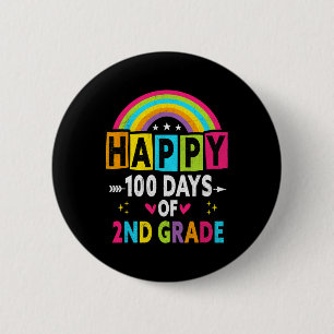 Tweede klas Happy 100 dagen van 2e klas leraren Ronde Button 5,7 Cm