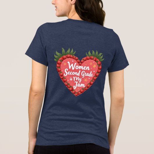 Tweede klas is mijn jam leraar shirt | Schattig (Achterkant)