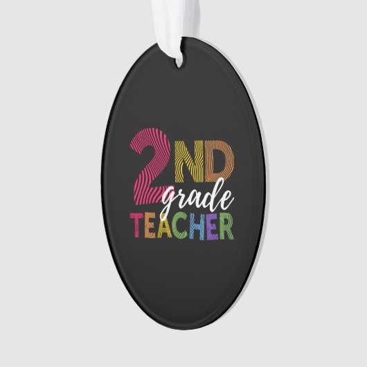 tweede klas leraar licht tweede klas leraren ornament (voorkant)