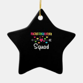 Tweede klas leraar sjirt schoolteam tweede klas keramisch ornament