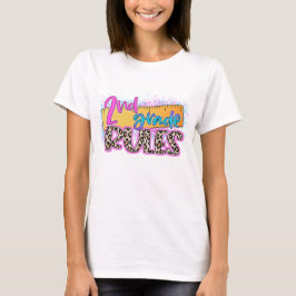 Tweede klas regels leraar t-shirt