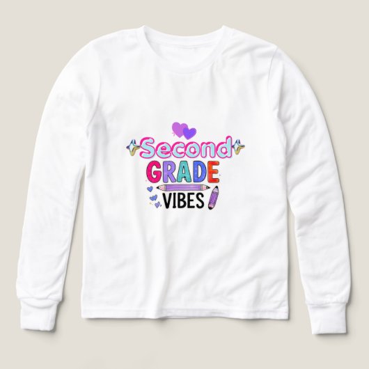 Tweede klas sfeer Cute terug naar school meisjes (Voorkant)