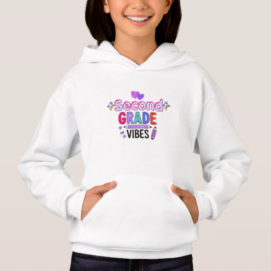Tweede klas sfeer Cute terug naar school meisjes (Voorkant)
