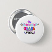 Tweede klas sfeer Cute terug naar school Ronde Button 5,7 Cm (Voorkant /achterkant)