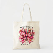 Tweede klas Sociale Club Docent Coquette Canvas ta Tote Bag (Voorkant)
