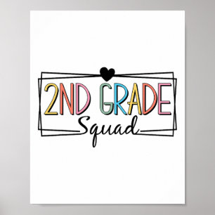Tweede klas Squad Docenten Kinder 2e klas CK naar  Poster