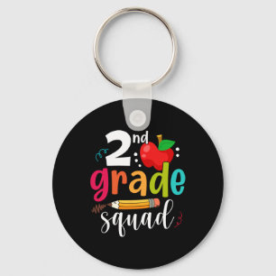 Tweede klas squad plezier terug naar school 2de kl sleutelhanger