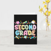 Tweede Klas Vibes T-shirt 2e Retro Terug naar Scho Kaart (Gele Bloem)