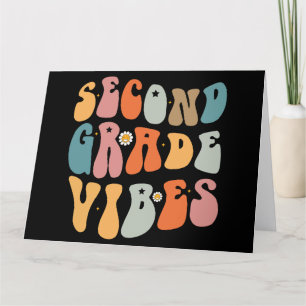 Tweede klas vibes terug naar school groovy school  bedankkaart