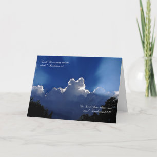 Tweede komst Inspirerend Schrift Kaart