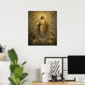 Tweede komst van Jesus™ LDS Wall Art Poster (Thuiskantoor)